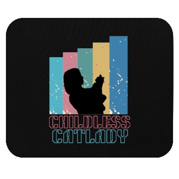 Discover Childless cat lady Mouse Pads