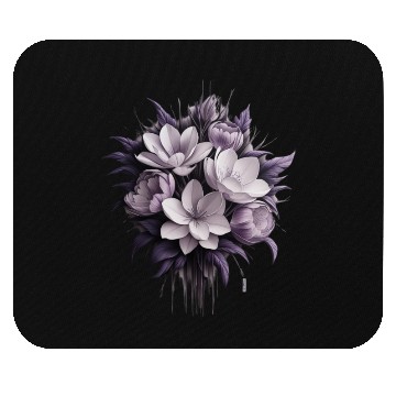 Discover Cute flower purple Mouse Pads