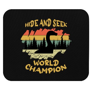 Discover Hide Seek Champion Nessie Loch Ness Cryptid Retro Mouse Pads