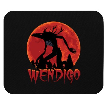 Discover Cryptid Monsters Folk Wendigo Cryptid Creepy Mouse Pads