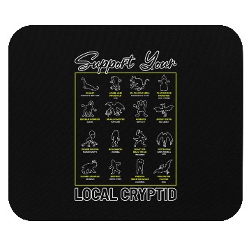 Discover Support Your Local Cryptid Monsters American Mouse Pads