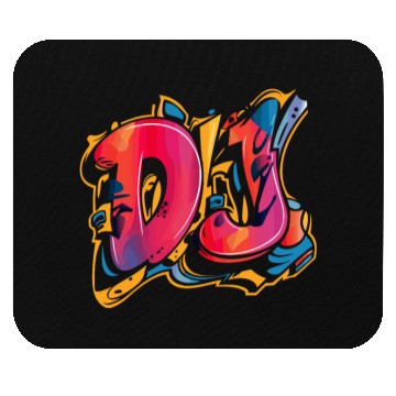 Discover Vibrant DJ Graffiti Inspired Street Art Mouse Pads
