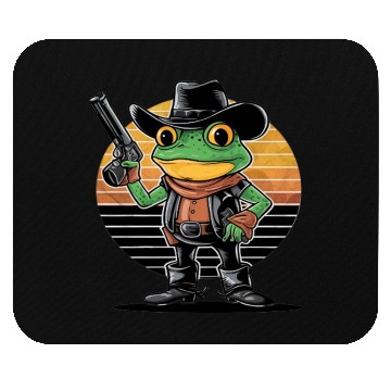 Discover Cowboy Frog Mouse Pads