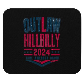 Discover Vintage Elections Outlaw Hillbilly US Flag Mouse Pads