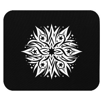 Discover Fancy Star Composition Tattoo Style Mouse Pads