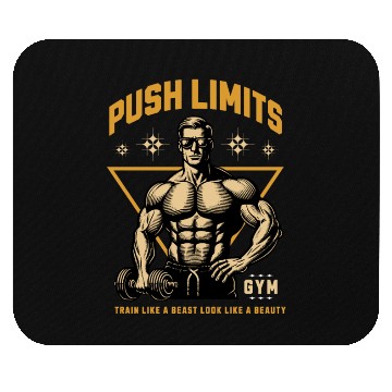 Discover Push Limits Gym Train Like A Beast Look Like A Mouse Pads