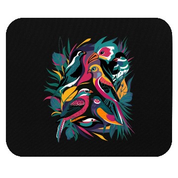 Discover Bird Color Art Mouse Pads