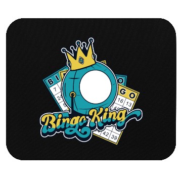 Discover Bingo King Professional Caller Daubers Bingo Mouse Pads