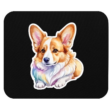 Discover Pembroke Welsh Corgi Watercolor Mouse Pads