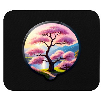 Discover Blooming Cherry Blossom by Riverbank Mouse Pads