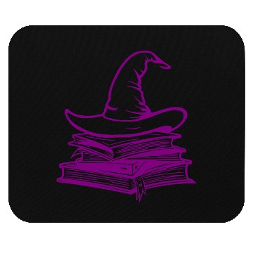 Discover Wizard Hat On Stack Of Books - Back to School Mouse Pads