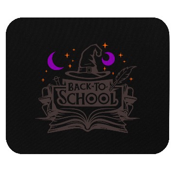 Discover Back To School Wizard Hat Book Vector 3 Colors Mouse Pads
