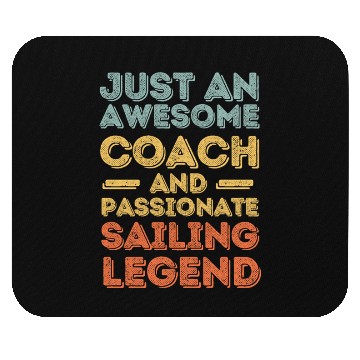 Discover Coach Sailing legend retro Mouse Pads