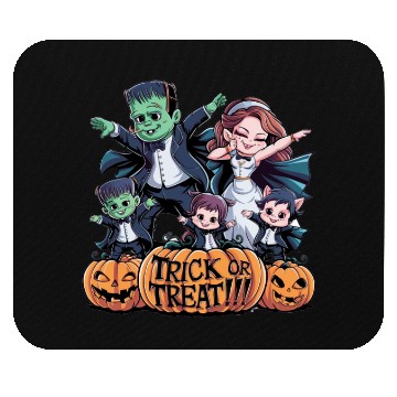 Discover halloween Franken n Werewolf family Mouse Pads