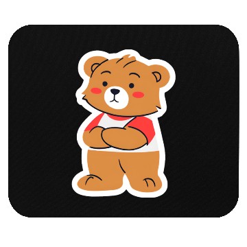 Discover A nostalgic picture of a teddy bear Mouse Pads