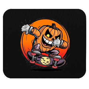 Discover Halloween jack o lantern dabbing Mouse Pads
