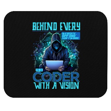 Discover Behind Every Vision is a Coder Software Developer Mouse Pads