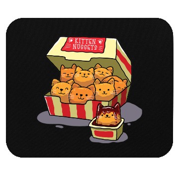 Discover Kitten Nuggets Food Cat Lover Mouse Pads