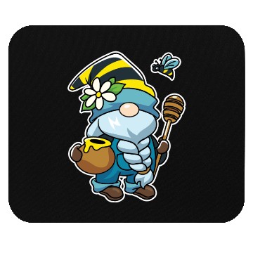 Discover Honey Gnome Bees Beekeeper Mouse Pads