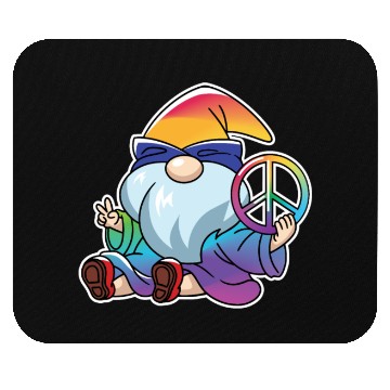 Discover Peace Gnome Gnomes Dwarves Lgbtq Mouse Pads