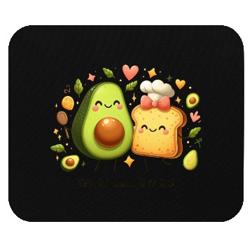 Discover Funny Avocado Toast Mouse Pads