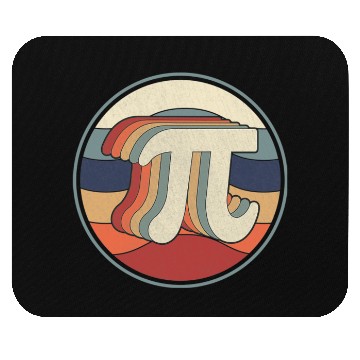 Discover Vintage Pi Day Math 70s 80s Retro Pi Symbol Mouse Pads