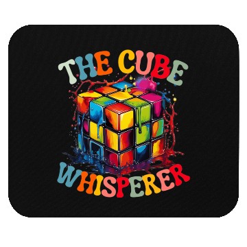 Discover Cube Whisperer 90s 80s Cube Competition Math Mouse Pads