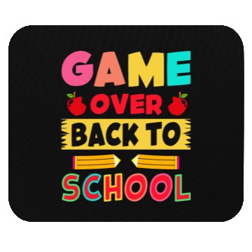 Discover Game Over Back To School Funny Student Gamer Mouse Pads