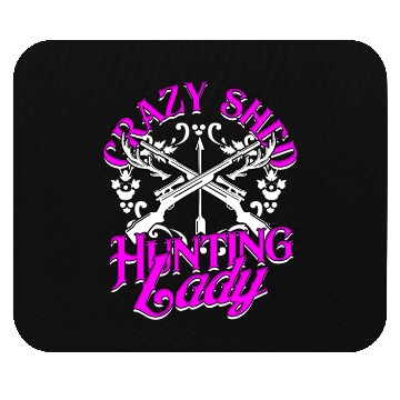 Discover Shed Hunting Crazy Shed Hunting Lady Mouse Pads