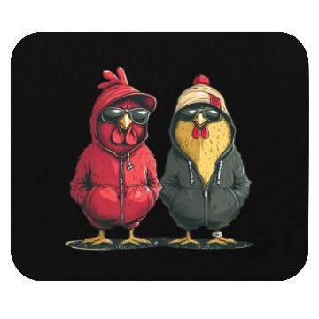 Discover Stylish chickens sporting trendy Mouse Pads