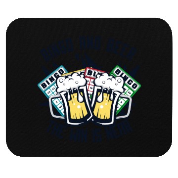 Discover Bingo And Beer The Win is Near Daubers Mouse Pads