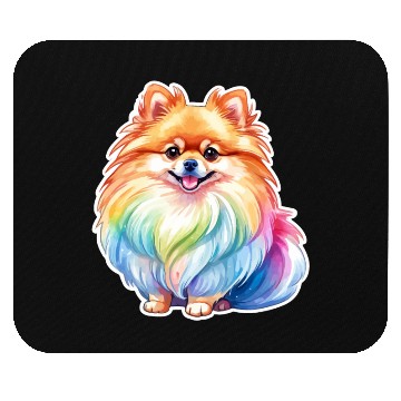 Discover Pomeranian Watercolor Mouse Pads
