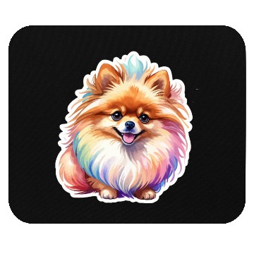 Discover Pomeranian Watercolor Mouse Pads
