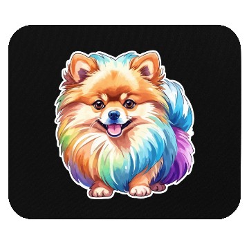 Discover Pomeranian Watercolor Mouse Pads