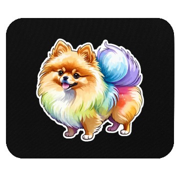 Discover Pomeranian Watercolor Mouse Pads