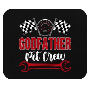 Discover Godfather Pit Crew Birthday Racing Car Mouse Pads