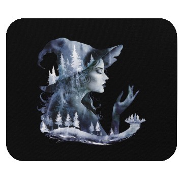Discover Witch Forest Trees Face Witch Head Nature Lovers Mouse Pads