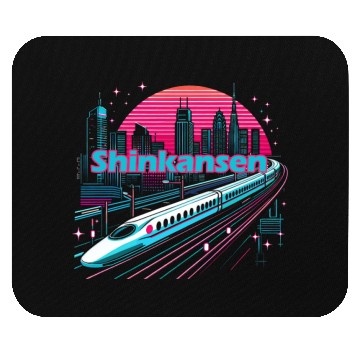 Discover Shinkansen Japan Train bullet Mouse Pads