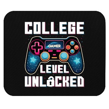 Discover College Level Unlocked, Gamer, Students Gift Mouse Pads
