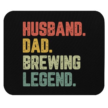 Discover Husband Dad Brewing Legend Funny Father Mouse Pads
