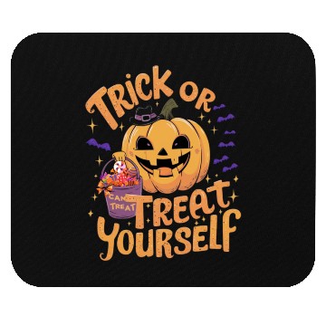 Discover Trick or Treat Yourself Halloween Mouse Pads