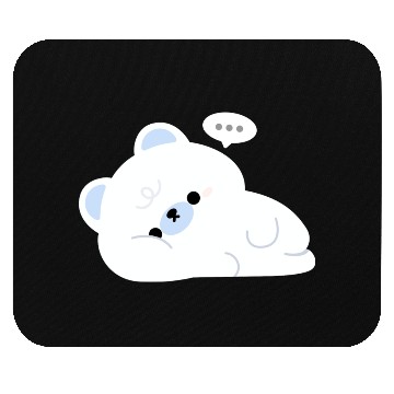 Discover Tired Polar Bear Mouse Pads