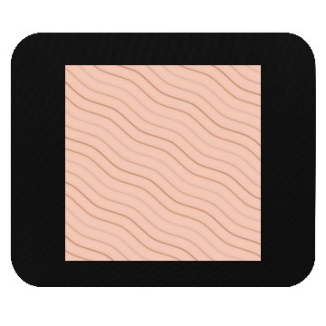 Discover Peach and Brown Wavy Line Pattern Design Mouse Pads