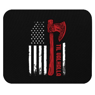 Discover American Viking Axe Flag Til Valhalla Norse Mouse Pads