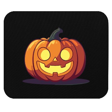 Discover Happy Jack-o'-Lantern Pumpkin Mouse Pads