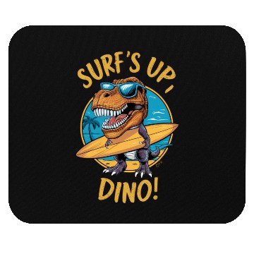 Discover Surf s up dino Mouse Pads