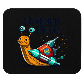 Discover slom and steady space race Mouse Pads