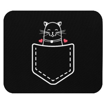 Discover Kitten In My Pocket Mouse Pads - Funny Cute Cat Lover