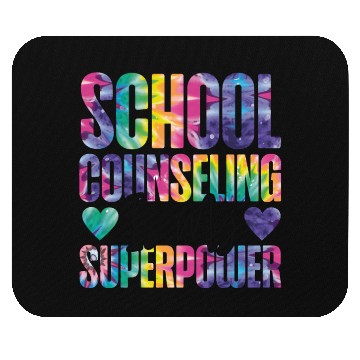 Discover School Counselor Tie Dye School Mouse Pads