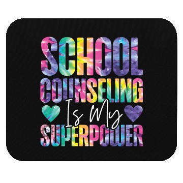 Discover School Counselor Tie Dye School Mouse Pads